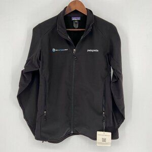 NWT Patagonia Adze Hybrid Windbreaker‎ Womens Size Medium Black Softshell Jacket